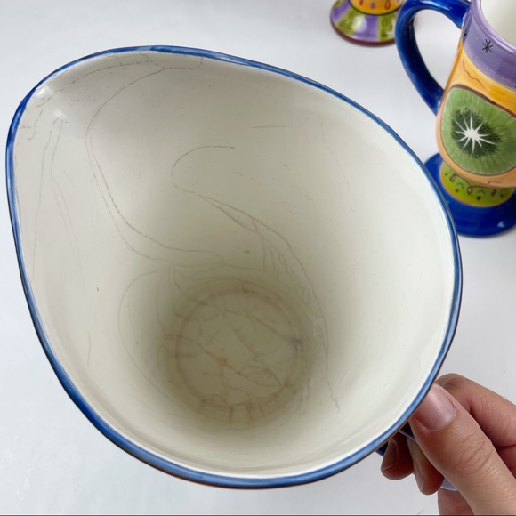 Milson & Louis Colorful Fruit Pitcher and Mugs - Picture 6 of 12